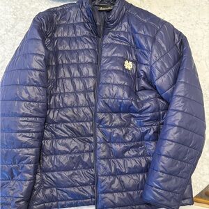 Notre Dame Blue Puffer Jacket